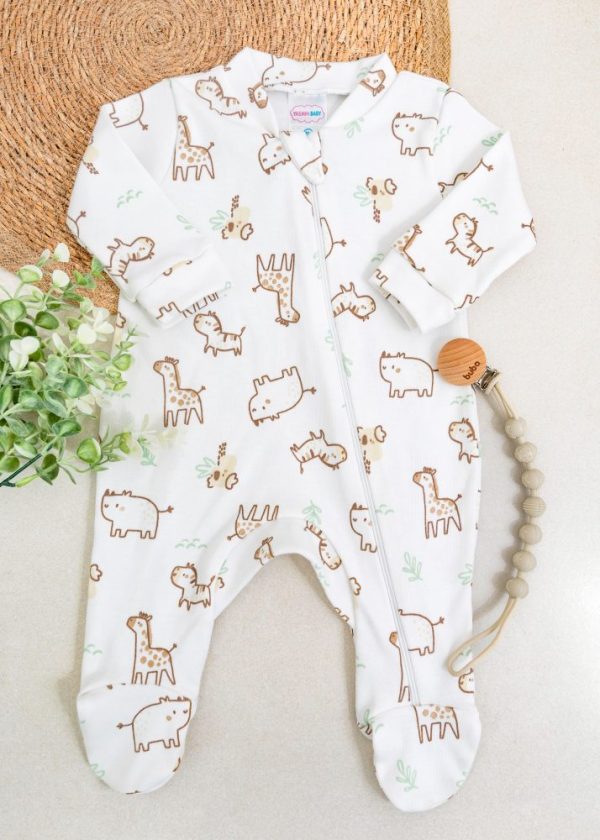 Macacão Bebê Suedine - Safari