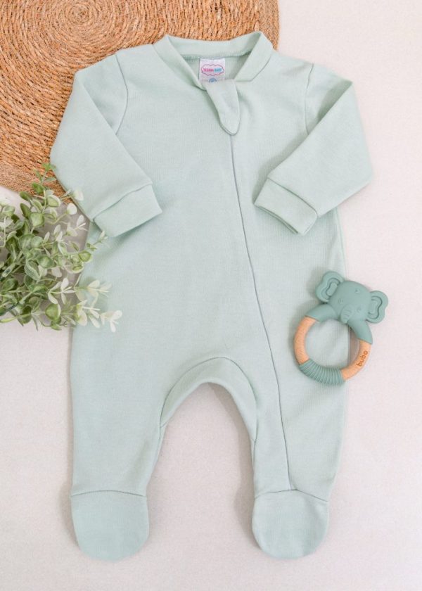 Macacão Bebê Suedine - Verde