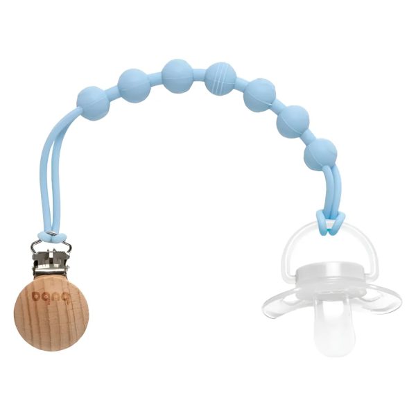 Prendedor De Chupeta Silicone Azul - Buba