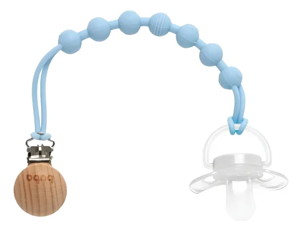 Prendedor De Chupeta Silicone Azul - Buba