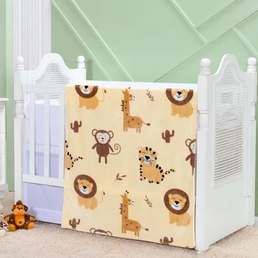 Cobertor Manta Toque de Seda - Safari Bege