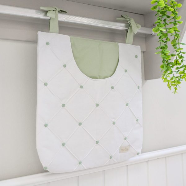 Organizador Porta Objetos para Berço e Varão – Pontilhado Verde