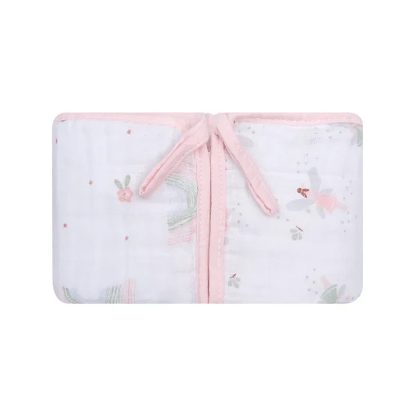 Paninho De Boca Papi Soft Com Prendedor De Chupeta Arco-Íris