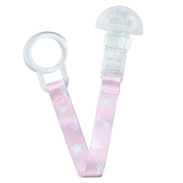Prendedor De Chupeta Buba - Rosa Estrelas
