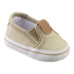 Tênis Bebê Bege Slip On Menino - Keto Baby