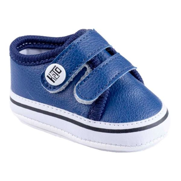 Tênis Bebê Azul Marinho Com Velcro - Keto Baby