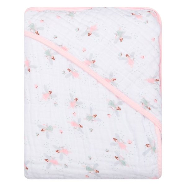 Toalha De Banho Soft Com Capuz Estampada - Fadinhas