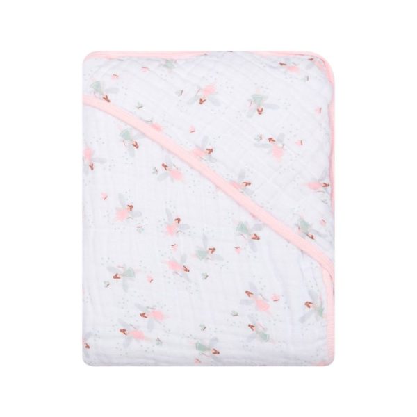 Toalha De Banho Soft Com Capuz Estampada - Fadinhas