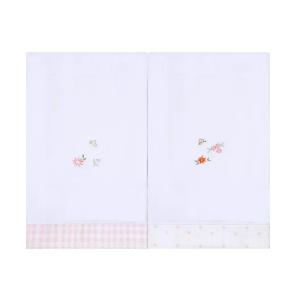 Toalha De Fralda Bordado Papi 1,10m x 70cm - Floralzinho