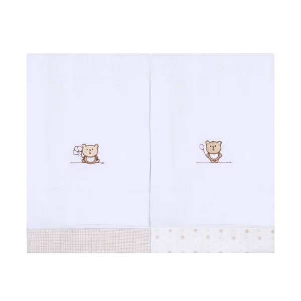 Toalha De Fralda Bordado Papi 1,10m x 70cm - Ted Balão