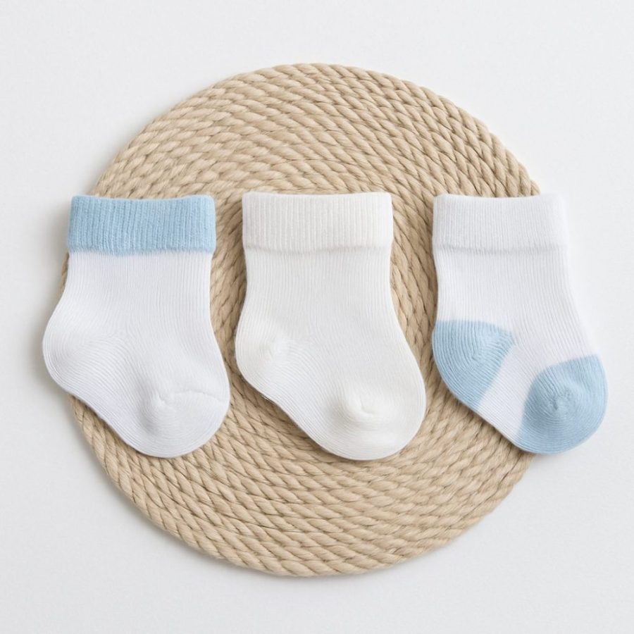 kit-meias-rn-para-bebê-azul-e-branco-em-algodão