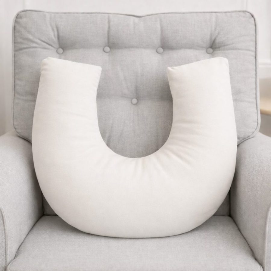 Almofada de Amamentação Hug Suedine - Off White