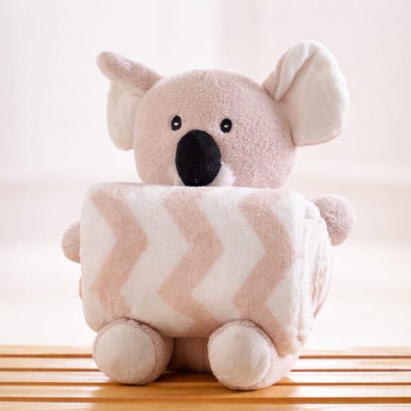 Manta com Pelúcia Infantil Macia e Aconchegante - Coala