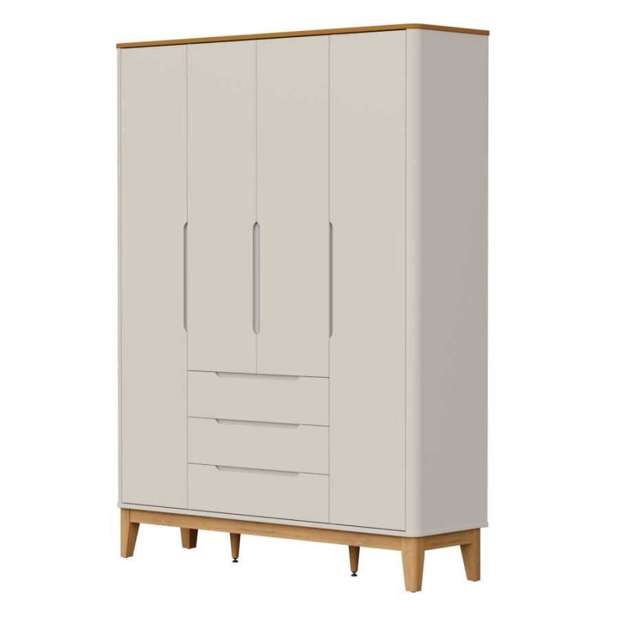 Boom 4P Roupeiro Classic Areia-Savana