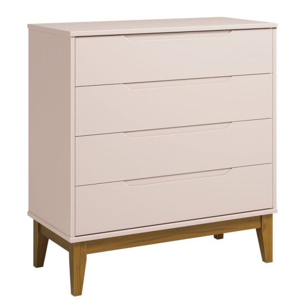 Cômoda Elfe Classic Gaveteiro Reller - Rosa Fosco