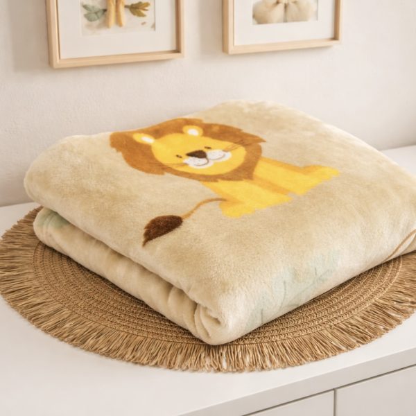 Cobertor Manta Toque de Seda - Safari Bege