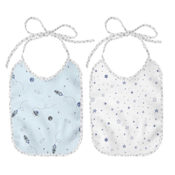 Kit Babador Impermeável Flanela 100% Algodão - Espaço