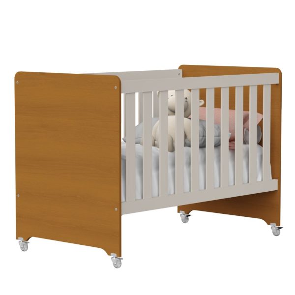 Berço Evolution Reller - Areia Fosco Com Savana