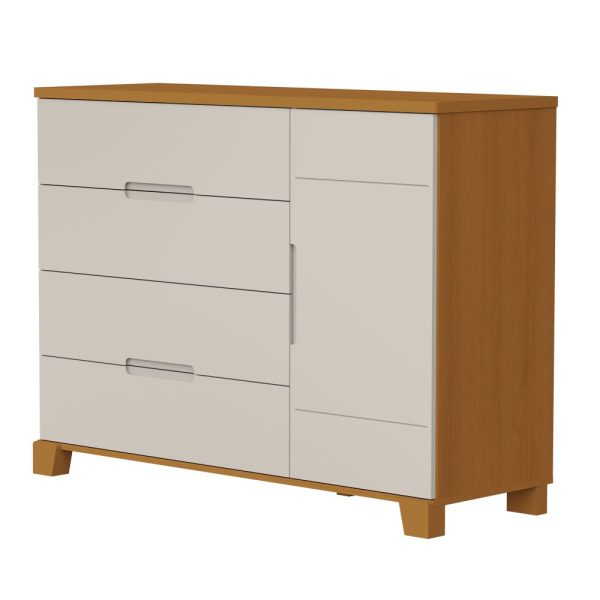 Cômoda Sapareira Luna Reller - Areia Fosco Com Savana