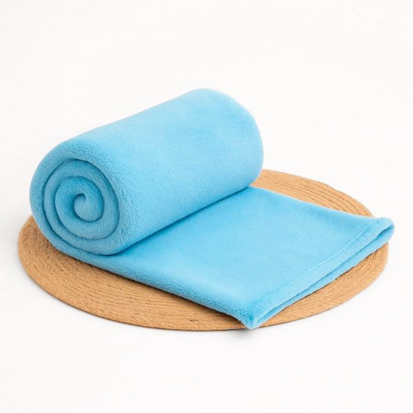 Manta Bebê Microfibra - Azul Céu