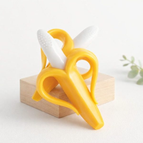 Massageador de Gengiva Bebê em Silicone - Banana