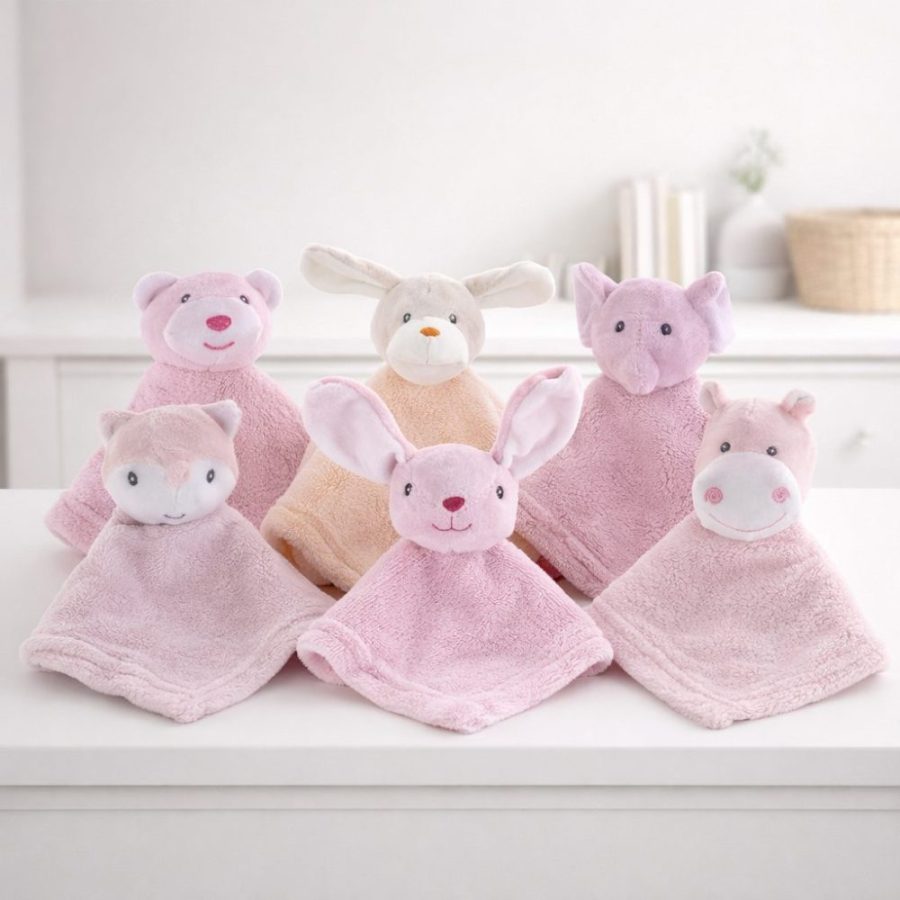 Naninha bebê menina microfibra