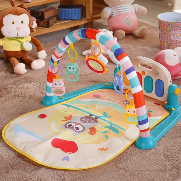 Tapete de Atividades Musical com Piano Bebê - Corujinha