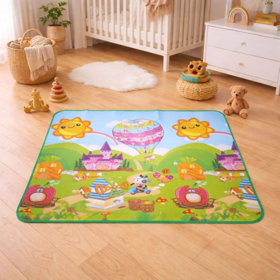 Tapete de Atividades bebê Dupla Face Impermeável 90x110