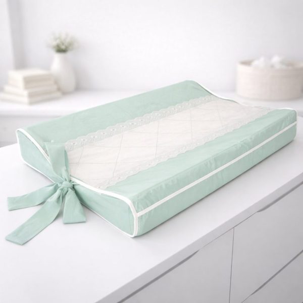 Trocador de Bebê Anatômico para Cômoda - Verde com Off