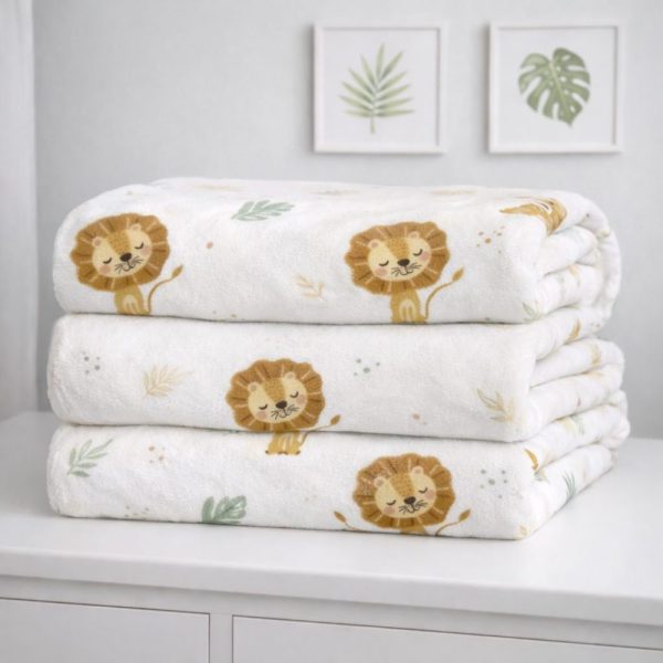 Cobertor de Microfibra Peluciado Leão – Toque Suave