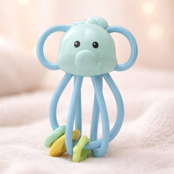 Elefante Chocalho Buba para Bebê Macio e Sensorial