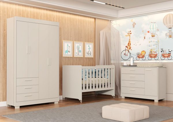 Jogo de Quarto Zaki Infantil Reller - Areia Fosco