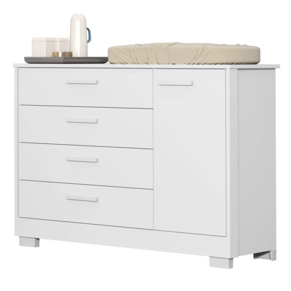 Cômoda Sapateira Zaki Reller - Branco Fosco