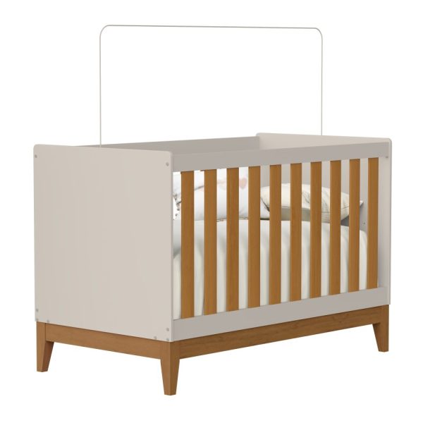 Berço Flip 2 em 1 Infantil Reller - Areia Fosco Com Savana