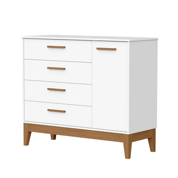 Cômoda Sapateira Flip Reller - Branco Fosco