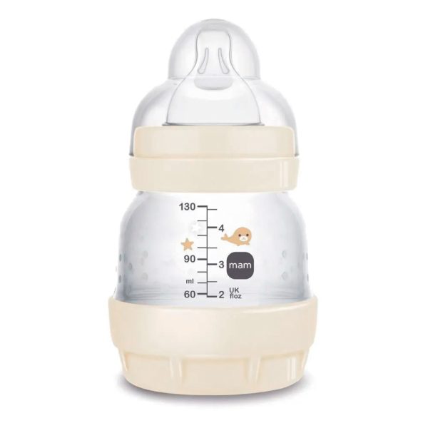 Mamadeira Mam Easy Start Anticólica 130ml - Bege