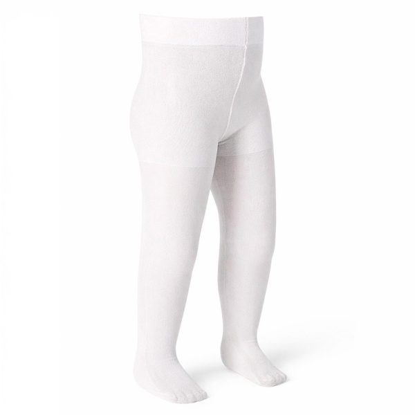 Meia Calça Fina Bebê Fio 20 Poliamida Branca