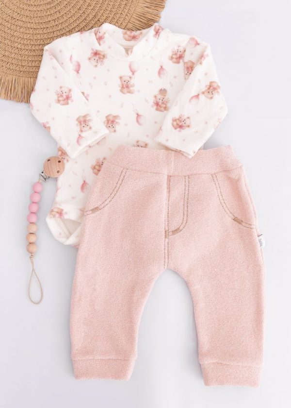 Conjunto Body Fleece Com Calça Saruel Sonho De Ursa - Hug