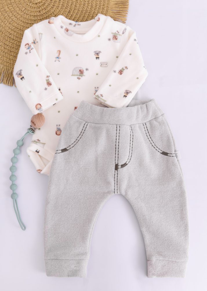 Conjunto Body Fleece Com Calça Saruel Time Dos Sonhos - Hug