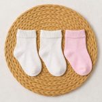Kit 3 Pares Meia Fina Bebê Recem Nascido - Menina