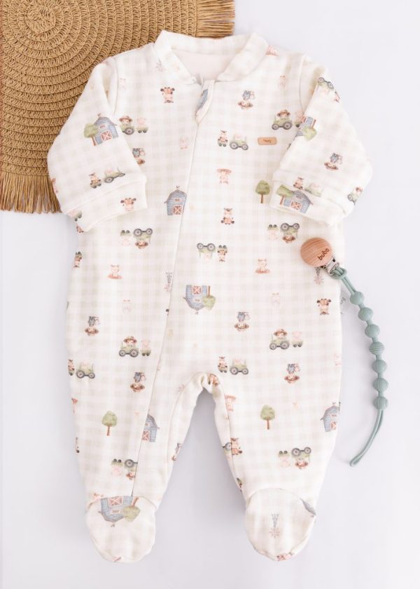 Macacão De Suedine E Microsoft Fazendinha Verde - Hug