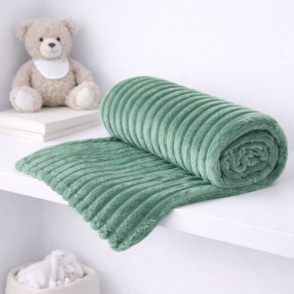 Manta Soft 3D Bebê Antialérgico - Verde