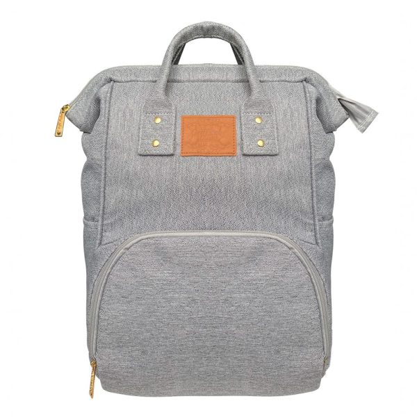 Mochila Maternidade Funcional Griff Baby Cinza Mescla