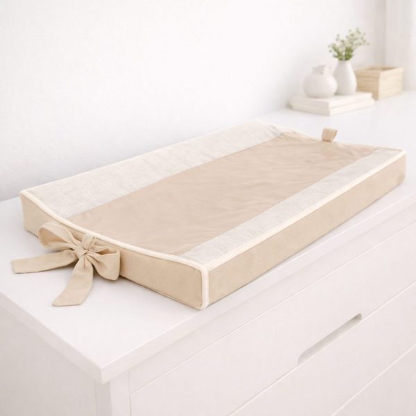 Trocador de Bebê Anatômico Linho com Bege