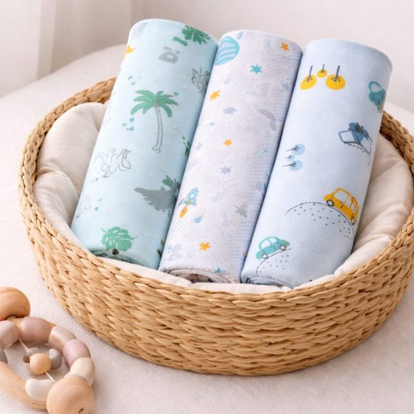 Cueiro Flanelado Estampado Karinho 80x80cm - Menino