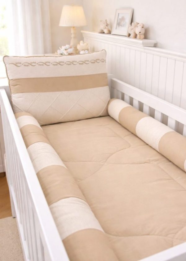 Kit Berço Luxo Padrão Americano - Bege