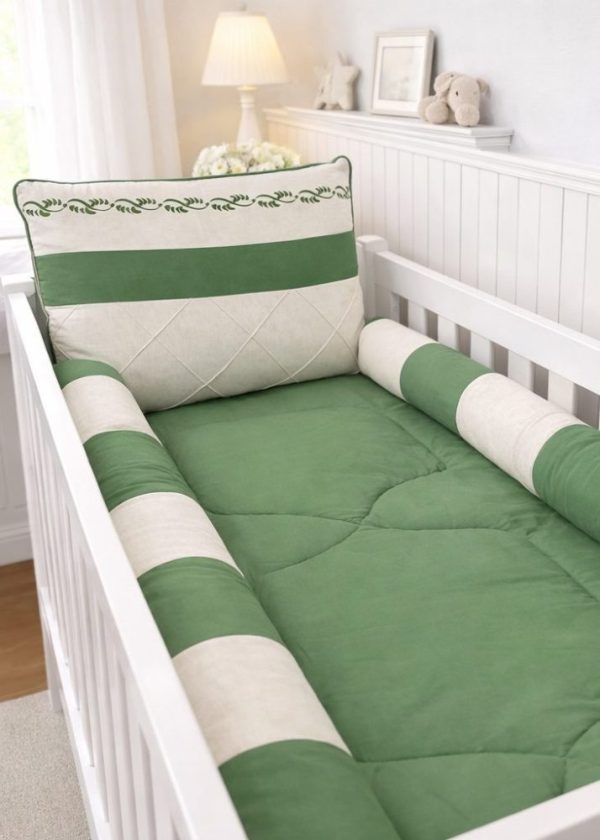 Kit Berço Luxo Padrão Americano - Verde