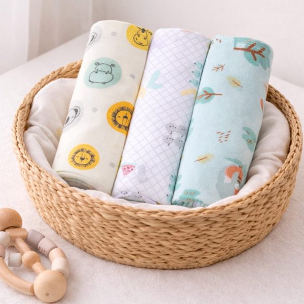 Cueiro Flanelado Estampado Karinho 80x80cm - Neutro