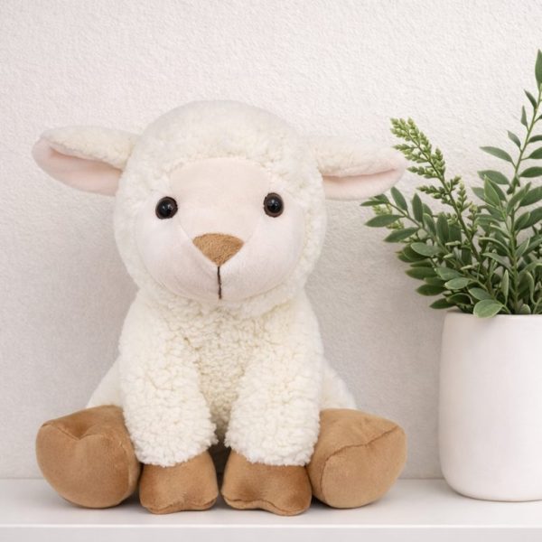 Pelúcia Decorativa Quarto de Bebê - Ovelha Patinhas Bege