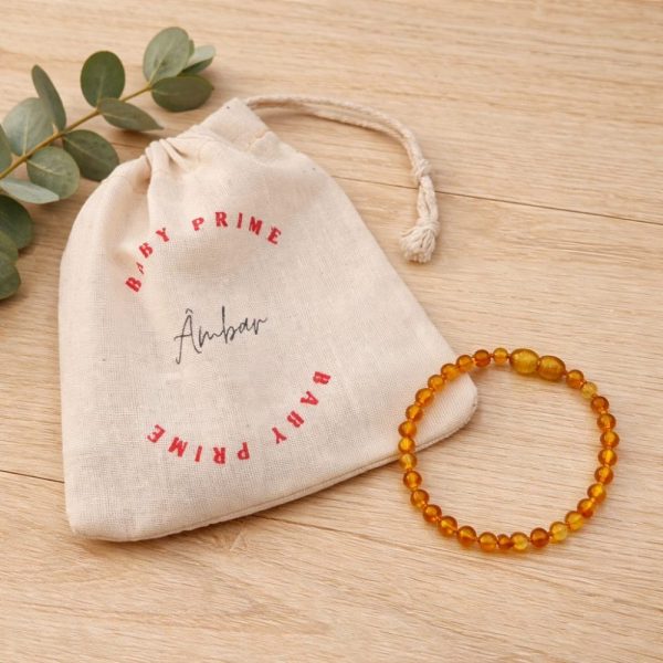 Pulseira Âmbar Báltico para Bebê Original 16cm